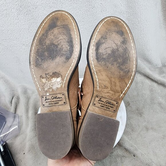 Sam Edelman Shoes Womens Size 6 Mackay Brown Leather Lace Up Boots *GUC* - Picture 7 of 11